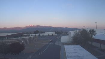 Weather camera view of Pahrump Valley HS.