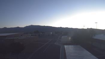 Weather camera view of Pahrump Valley HS.