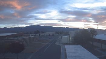 Weather camera view of Pahrump Valley HS.