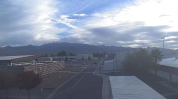 Weather camera view of Pahrump Valley HS.