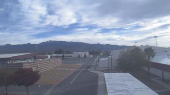 Weather camera view of Pahrump Valley HS.