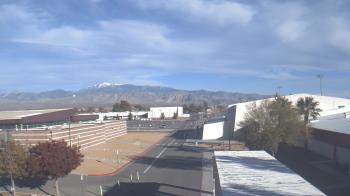 Weather camera view of Pahrump Valley HS.