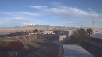 Weather camera view of Pahrump Valley HS.