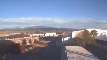 Weather camera view of Pahrump Valley HS.