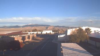 Weather camera view of Pahrump Valley HS.