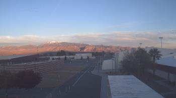 Weather camera view of Pahrump Valley HS.