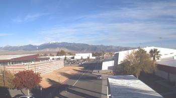 Weather camera view of Pahrump Valley HS.