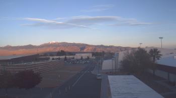 Weather camera view of Pahrump Valley HS.
