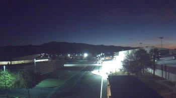 Weather camera view of Pahrump Valley HS.