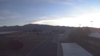 Weather camera view of Pahrump Valley HS.