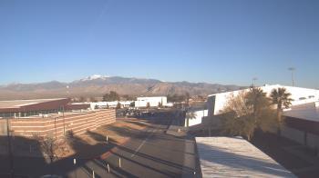 Weather camera view of Pahrump Valley HS.