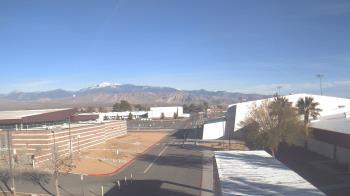 Weather camera view of Pahrump Valley HS.