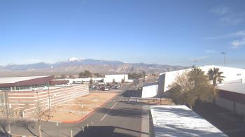 Weather camera view of Pahrump Valley HS.