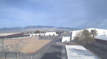 Weather camera view of Pahrump Valley HS.