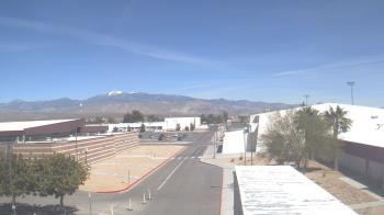 Weather camera view of Pahrump Valley HS.