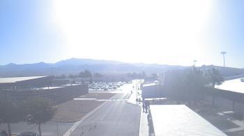 Weather camera view of Pahrump Valley HS.