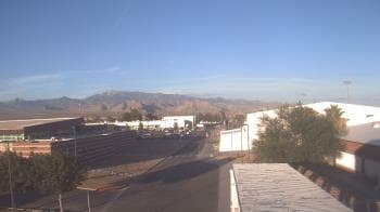 Weather camera view of Pahrump Valley HS.