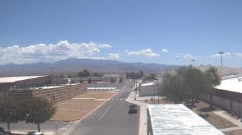 Weather camera view of Pahrump Valley HS.