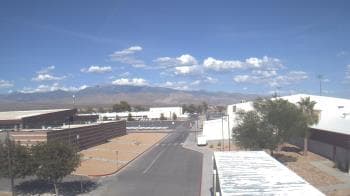 Weather camera view of Pahrump Valley HS.