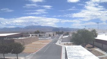 Weather camera view of Pahrump Valley HS.
