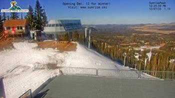 Weather camera view of Sunrise Park Resort 10650 ft elev.
