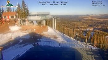 Weather camera view of Sunrise Park Resort 10650 ft elev.