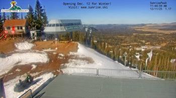 Weather camera view of Sunrise Park Resort 10650 ft elev.