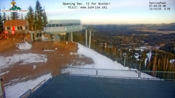 Weather camera view of Sunrise Park Resort 10650 ft elev.