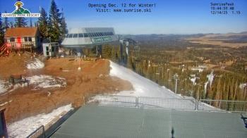 Weather camera view of Sunrise Park Resort 10650 ft elev.