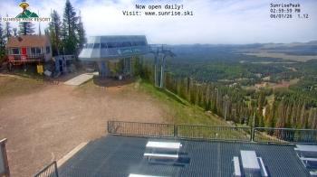 Weather camera view of Sunrise Park Resort 10650 ft elev.