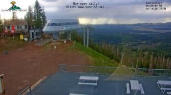 Weather camera view of Sunrise Park Resort 10650 ft elev.