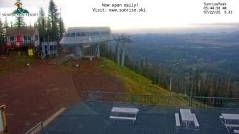 Weather camera view of Sunrise Park Resort 10650 ft elev.