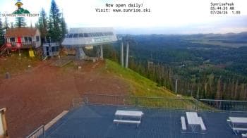 Weather camera view of Sunrise Park Resort 10650 ft elev.