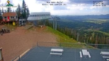 Weather camera view of Sunrise Park Resort 10650 ft elev.