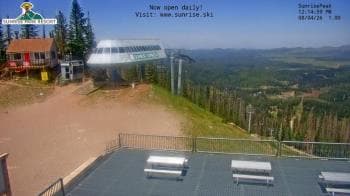Weather camera view of Sunrise Park Resort 10650 ft elev.