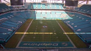 Weather camera view of Hard Rock Stadium (east lot).