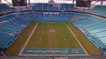 Weather camera view of Hard Rock Stadium (east lot).
