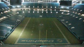 Weather camera view of Hard Rock Stadium (east lot).
