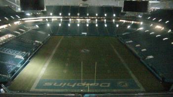 Weather camera view of Hard Rock Stadium (east lot).