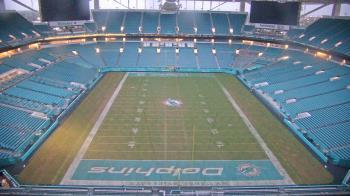 Weather camera view of Hard Rock Stadium (east lot).