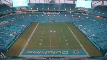 Weather camera view of Hard Rock Stadium (east lot).