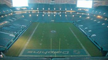 Weather camera view of Hard Rock Stadium (east lot).