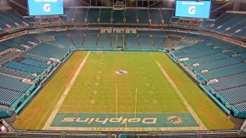 Weather camera view of Hard Rock Stadium (east lot).