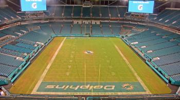 Weather camera view of Hard Rock Stadium (east lot).