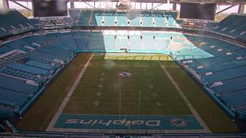 Weather camera view of Hard Rock Stadium (east lot).