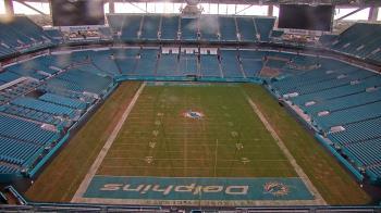 Weather camera view of Hard Rock Stadium (east lot).