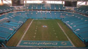 Weather camera view of Hard Rock Stadium (east lot).