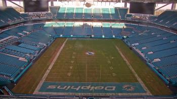 Weather camera view of Hard Rock Stadium (east lot).