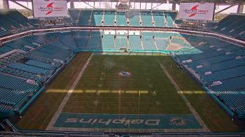 Weather camera view of Hard Rock Stadium (east lot).