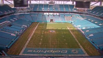 Weather camera view of Hard Rock Stadium (east lot).